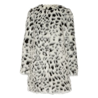 Leopard-Print Faux Fur Coat