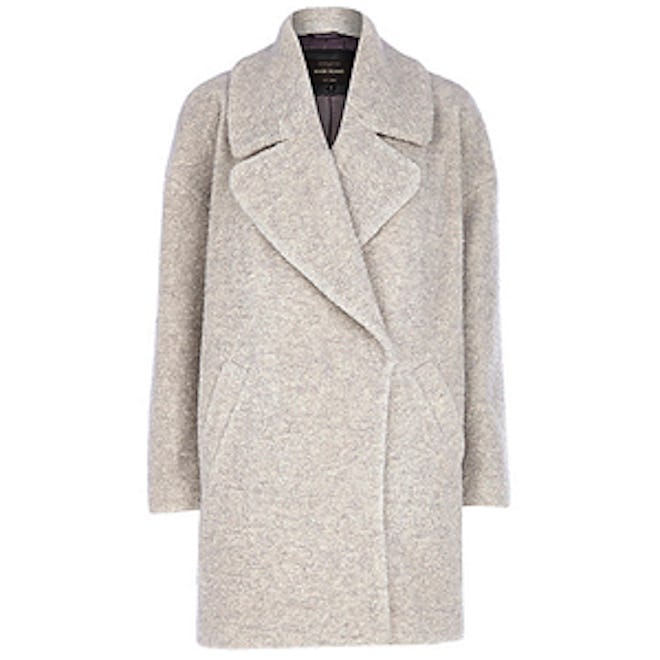 Light Grey Boucle Coat