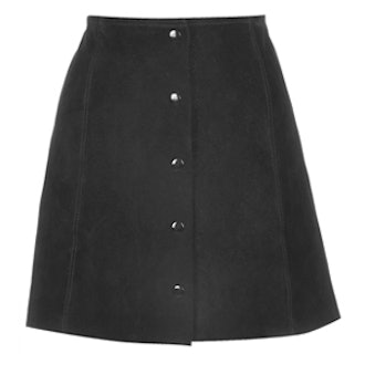 A-Line Popper Front Skirt