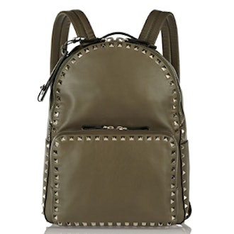 Rockstud Leather Backpack