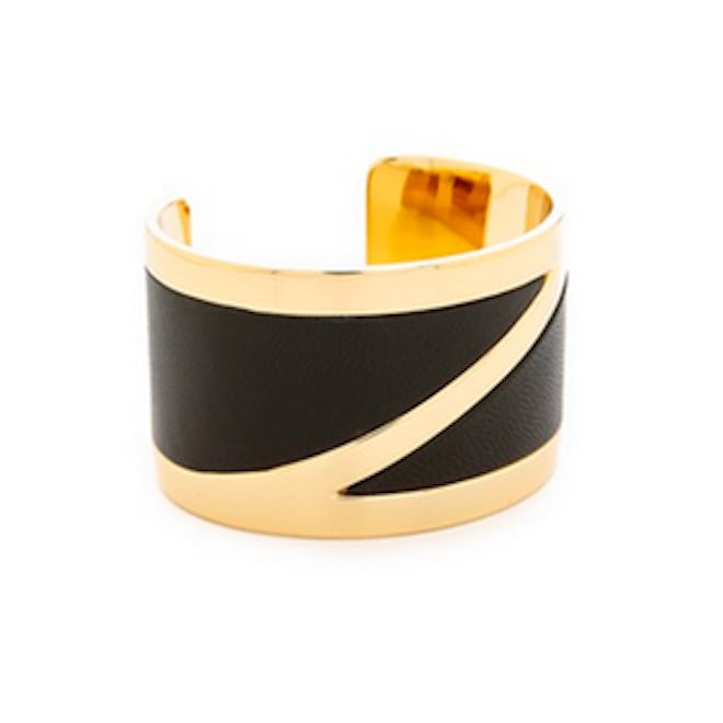 Eloise Leather Z Cuff Bracelet