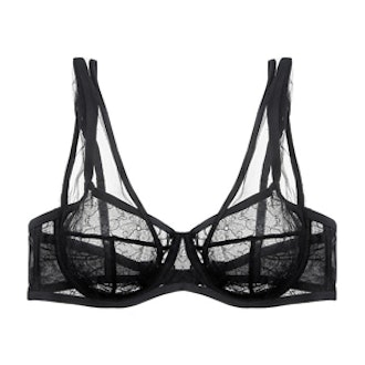 Lace and Silk Non-Padded Bra