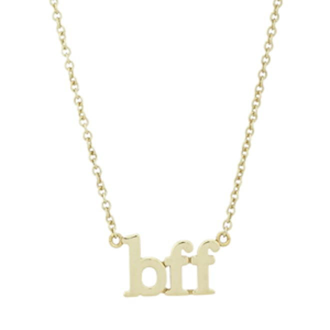 Gold Necklace with BFF Charm