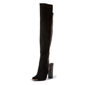 Open Toe Knee High Boots