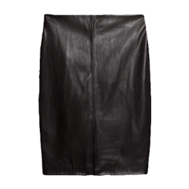 Leather Pencil Skirt