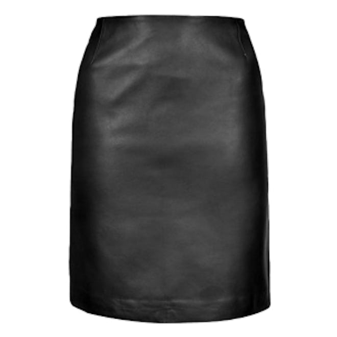 Leather Pencil Skirt by Boutique