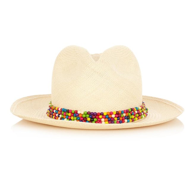 Panama Beaded Straw Hat