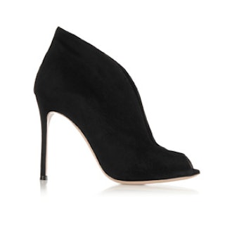 Vamp Suede Ankle Boots