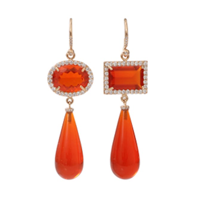 Fire Opal Earrings