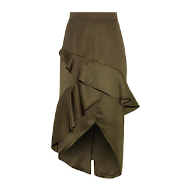 Asymmetric Ruffle Skirt