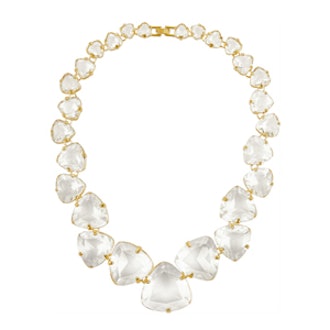 Gold-Plated Crystal Necklace