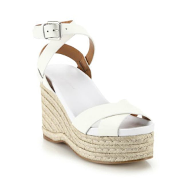 Lois Espadrille Leather Wedge Sandals