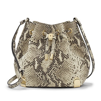 Python Embossed Leather Bag