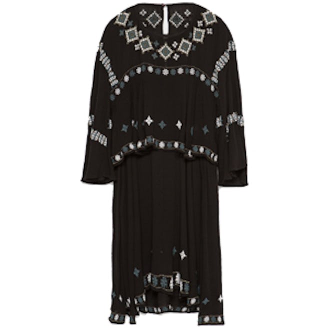 Embroidered Layered Dress