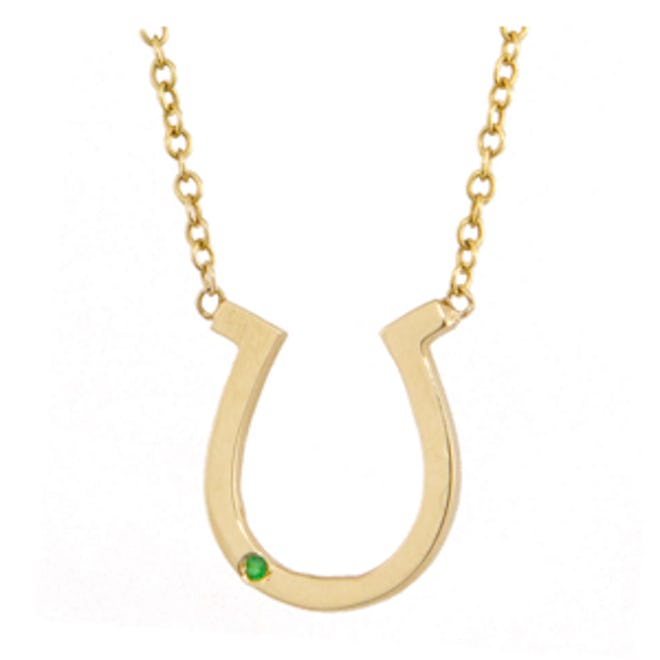 14kt Yellow Gold Get Lucky Horseshoe Necklace
