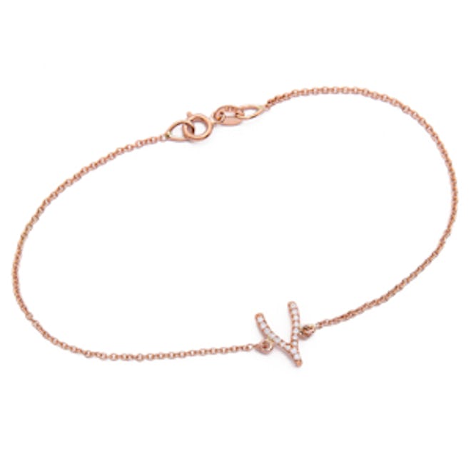 Diamond Wishbone Bracelet