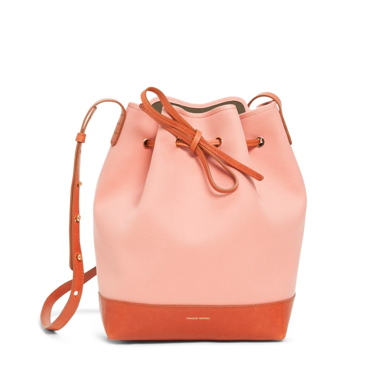 Mansur gavriel canvas online bucket bag