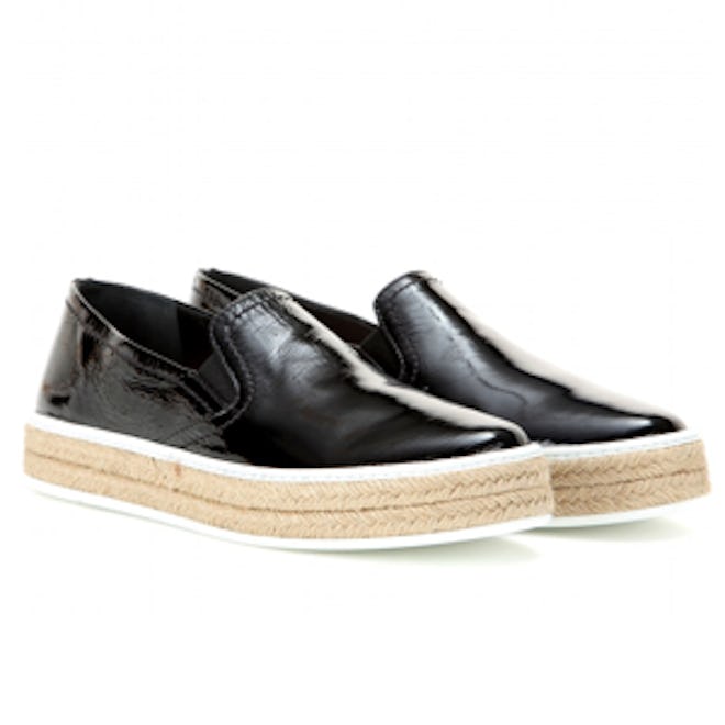 Patent Leather Slip-On Sneakers