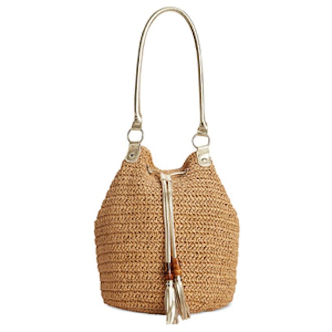 Straw Tassel Bucket