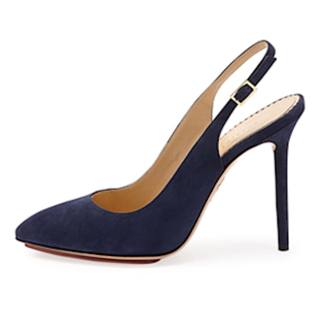 Monroe Suede Slingback Pump