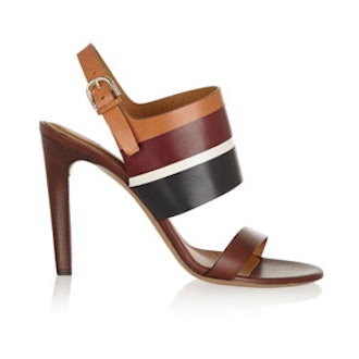 Color-Block Leather Sandals