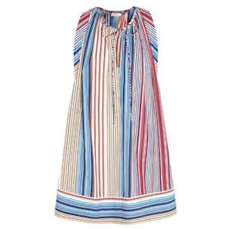 Striped Cotton-Poplin Dress