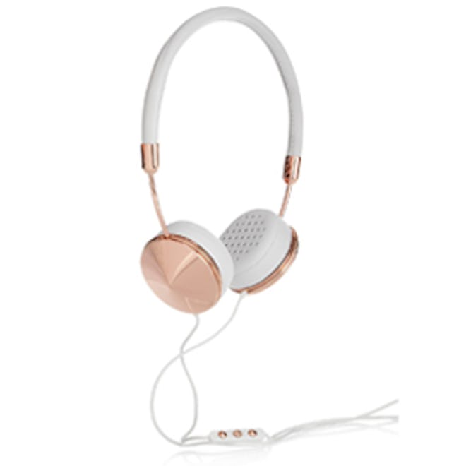Layla Leather and Rose Gold-Tone Headphones