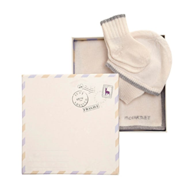 Cashmere Socks, Hat and Blanket Gift Set