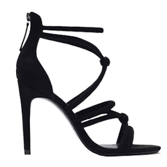 Knotted High-Heel Sandals