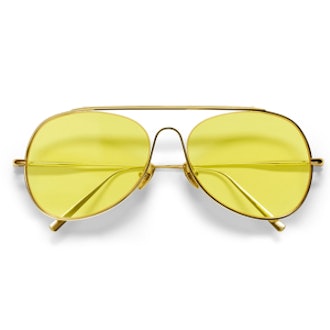 Spitfire Large Sunglasses in Gold/Yellow