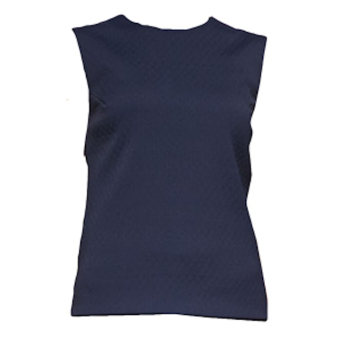 Sleeveless Shell Jacquard Top