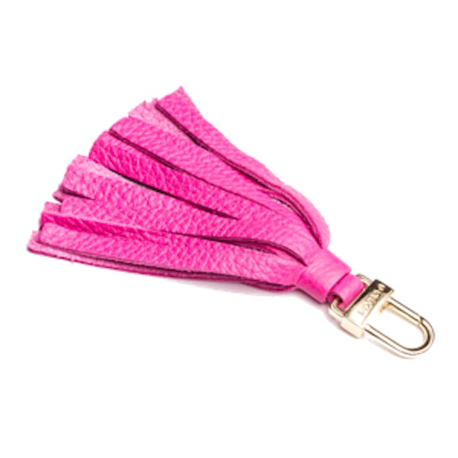 Hibiscus Pink Tassel Keychain