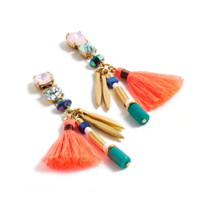 Neon Tassel Earrings