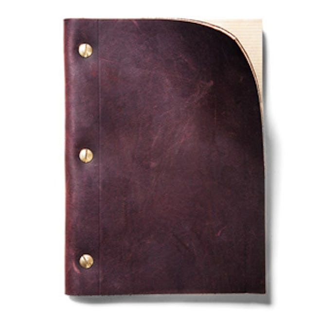 Refillable Brown Leather Notebook