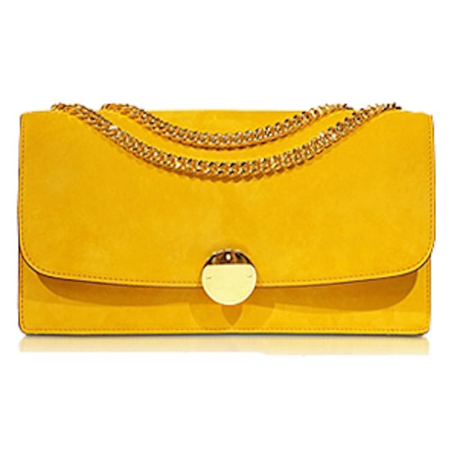 Double Trouble Sunflower Suede Bag