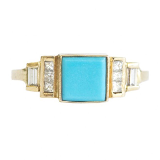 Square Turquoise Ring
