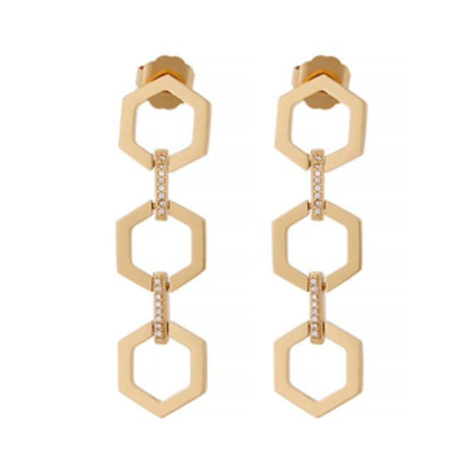 Gavriel Hexagon Drop Earrings