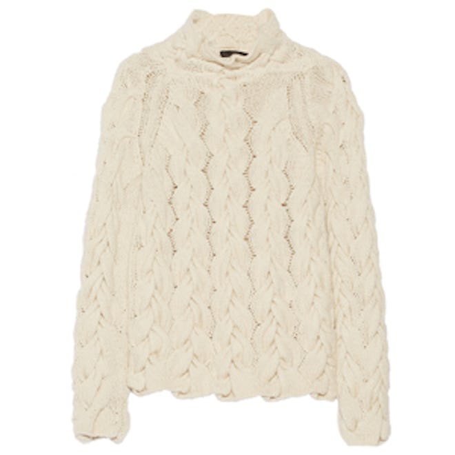 Leander Cable-Knit Cashmere Sweater