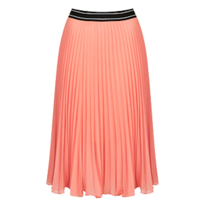 Pleated Midi Skirt