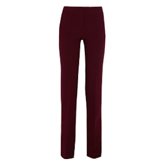 Crepe Straight-Leg Pants