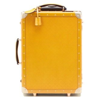 Bright Diamente Leather Structured Suitcase