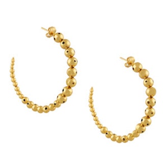 Helios Gold-Plated Hoop Earrings