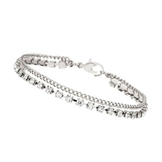 Silver 3 Row Anklet