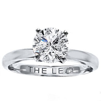 1.5 Carat Round Cut Diamond & 14K White Gold Ring