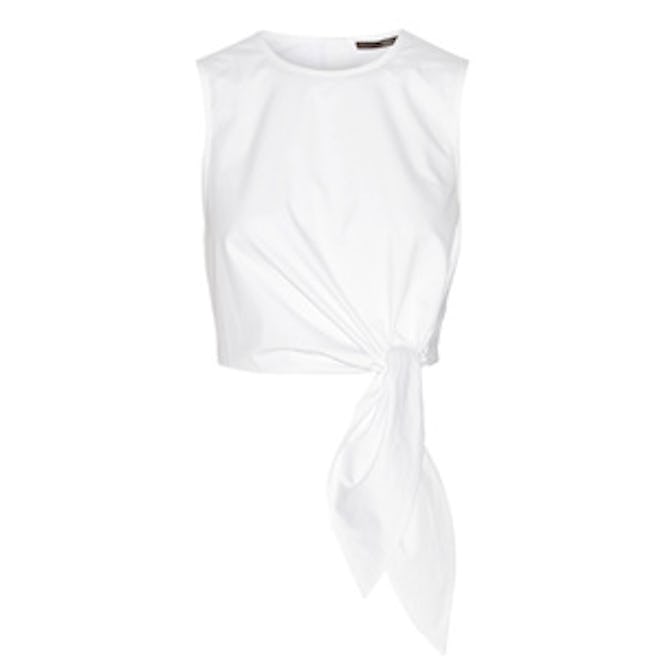 Cropped Cotton-Poplin Top