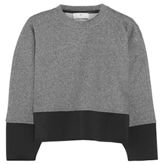 Cropped Cotton-Jersey Sweatshirt