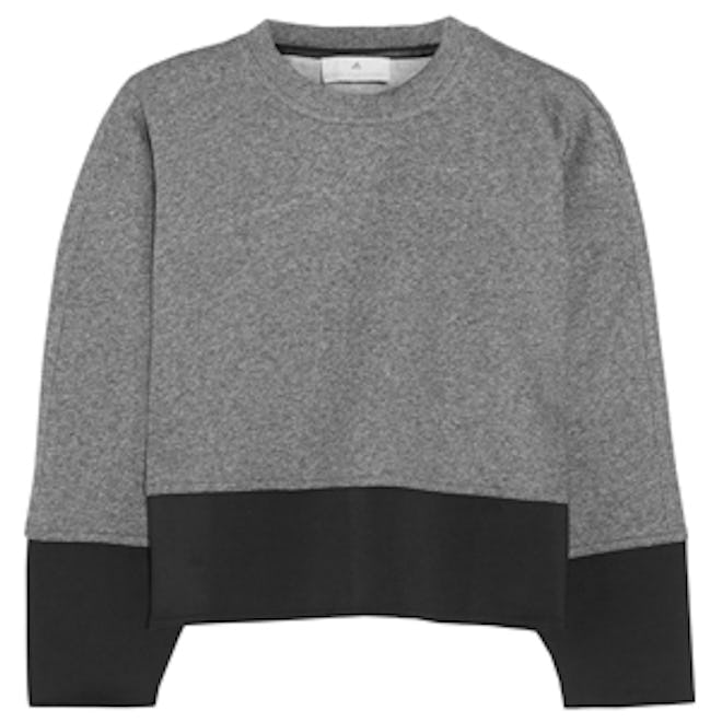 Cropped Cotton-Jersey Sweatshirt