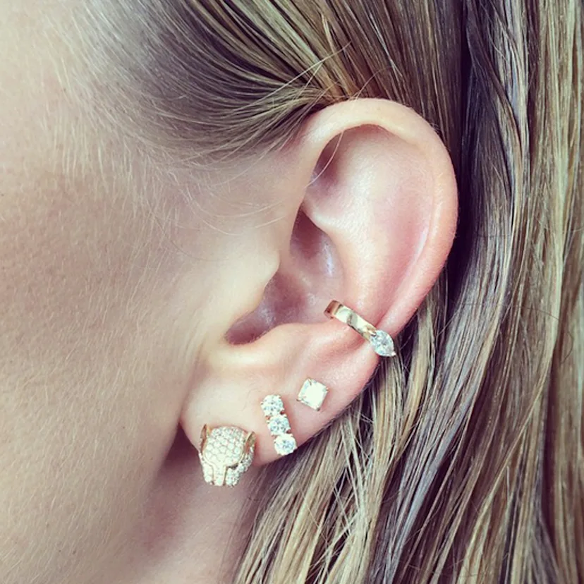 Two Earring Stack 15 Fresh Ways To Stack Your Earrings