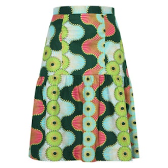 African Print Panelled Skirt