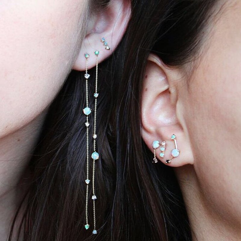 15 Fresh Ways To Stack Your Earrings